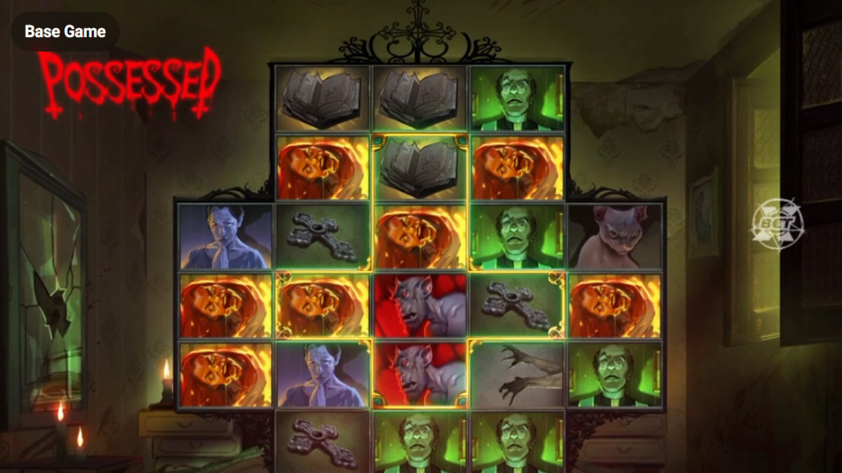 Possessed slot game by pragmatic play, base game