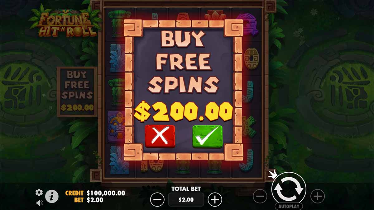 Fortune Hit 'N' Roll slot game by Pragmatic Play, featuring Buy Free Spins