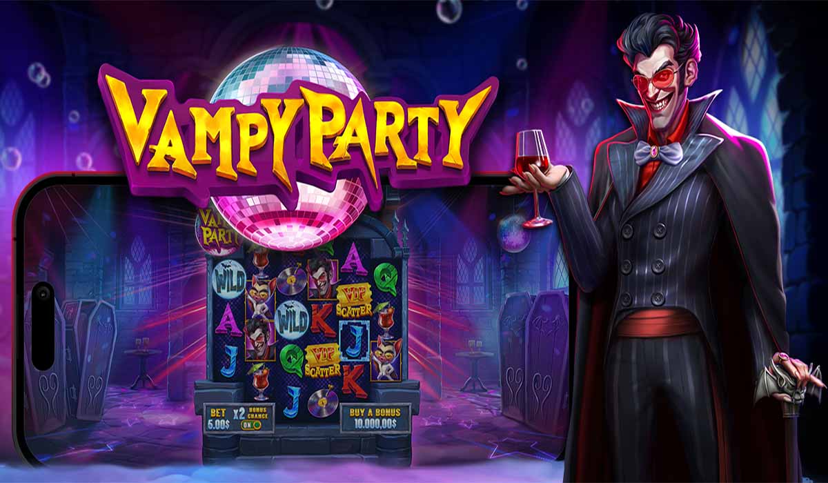 Vampy Party slot game by Pragmatic Play, Landscape view