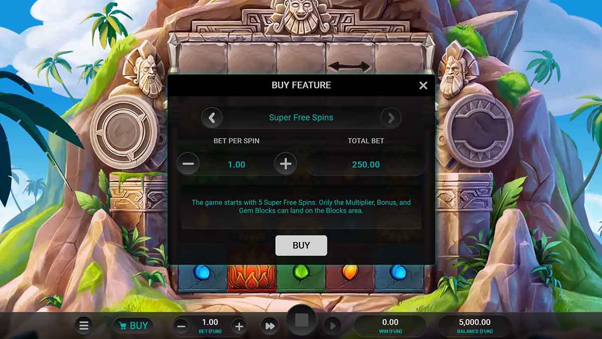 Atlantis Crush slot game by Relax Gaming, buy free spins