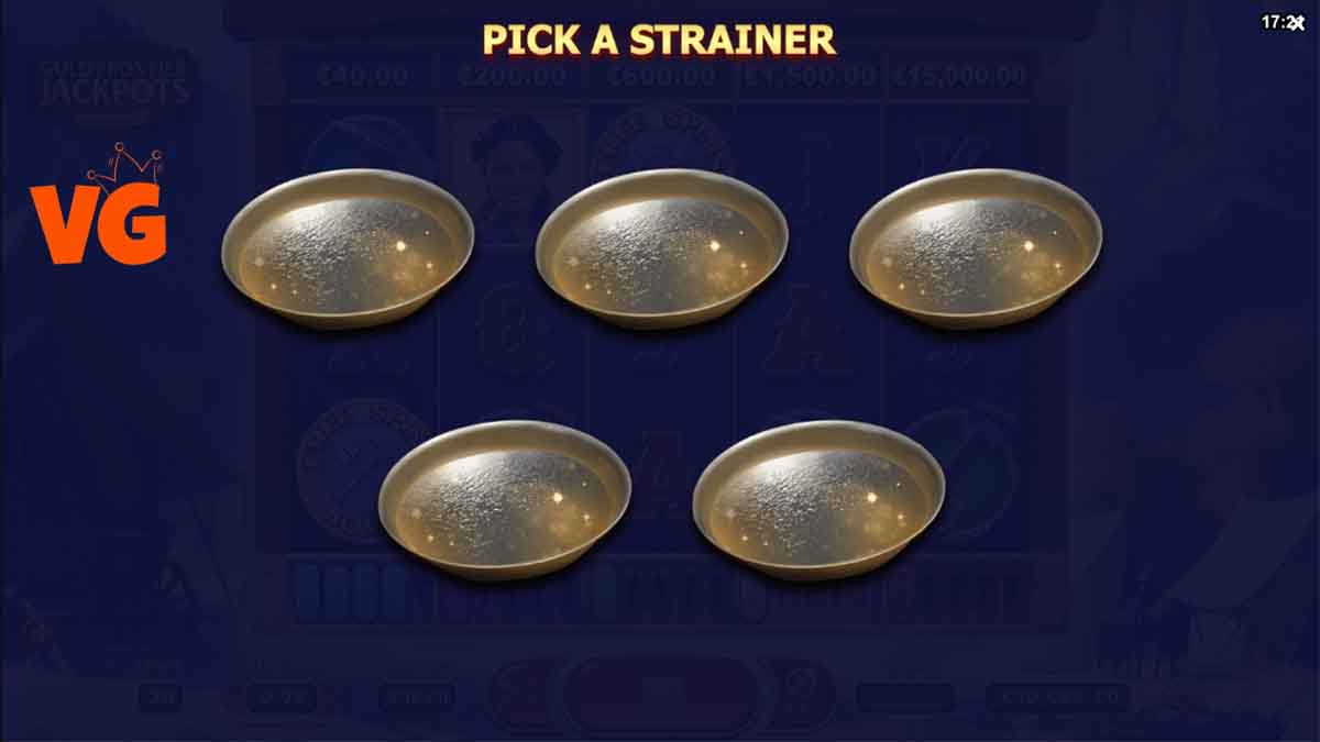 Gold Frontier Jackpots FastPot5 slot game by Yggdrasil Gaming, strainer bonus pick